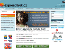 Tablet Screenshot of expresdarek.cz